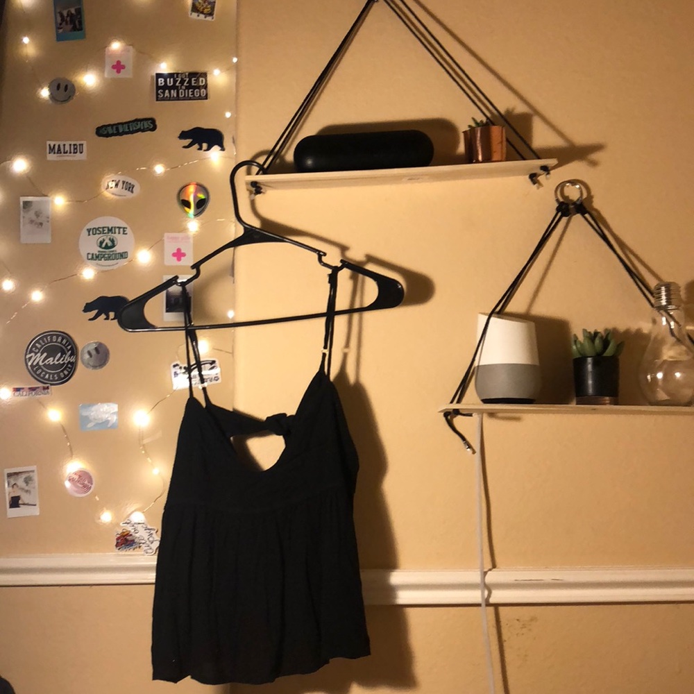 Black tank top